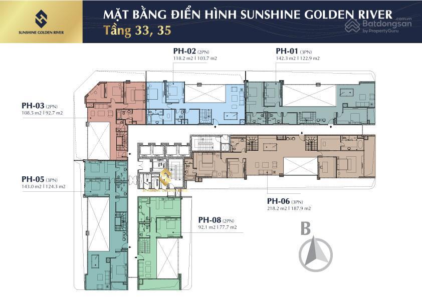 Bán căn duplex đẹp nhất tại tòa sunshine golden river, 495m2, view đẹp, nhiều tiện ích