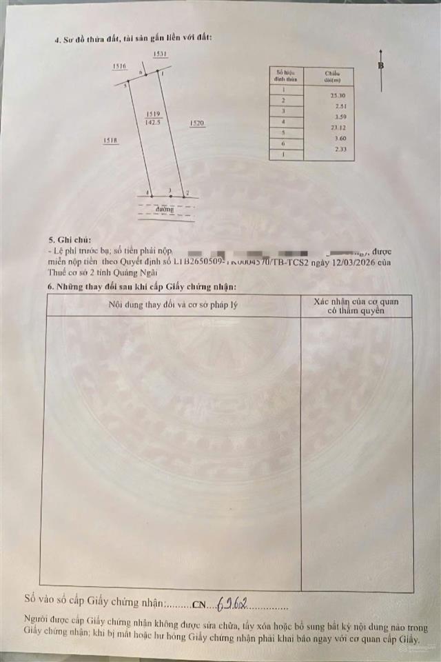 Bán đất chính chủ tại xã tịnh minh  sơn tịnh  quảng ngãi (đất đẹp, thích hợp xây nhà an cư)