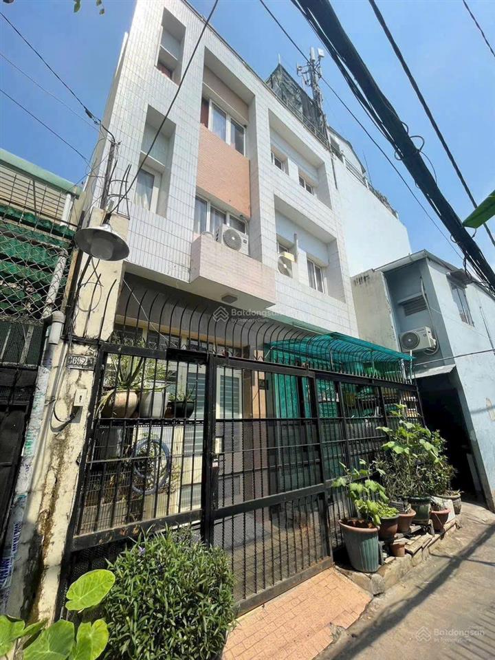 Bán nhà đẹp 4 tầng hxh sát mt phan văn trị, 5 pn, dts 180m2 chỉ 7.9 tỷ, mua sinh lời cao