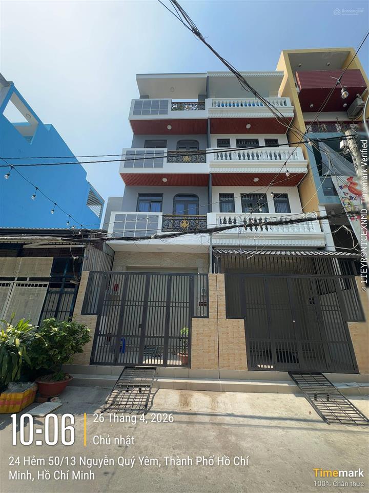 8,3t 4x16 nhà phố 4 tầng cao cấp hiếm có ngay an lạc sát bình phú