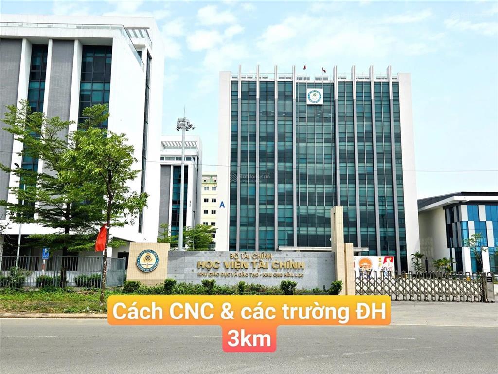 Đầu tư 3,1 tỷ sở hữu ngay lô góc hoà lạc 130m, gần đh quốc gia, khu cnc, đh fpt, ql 21
