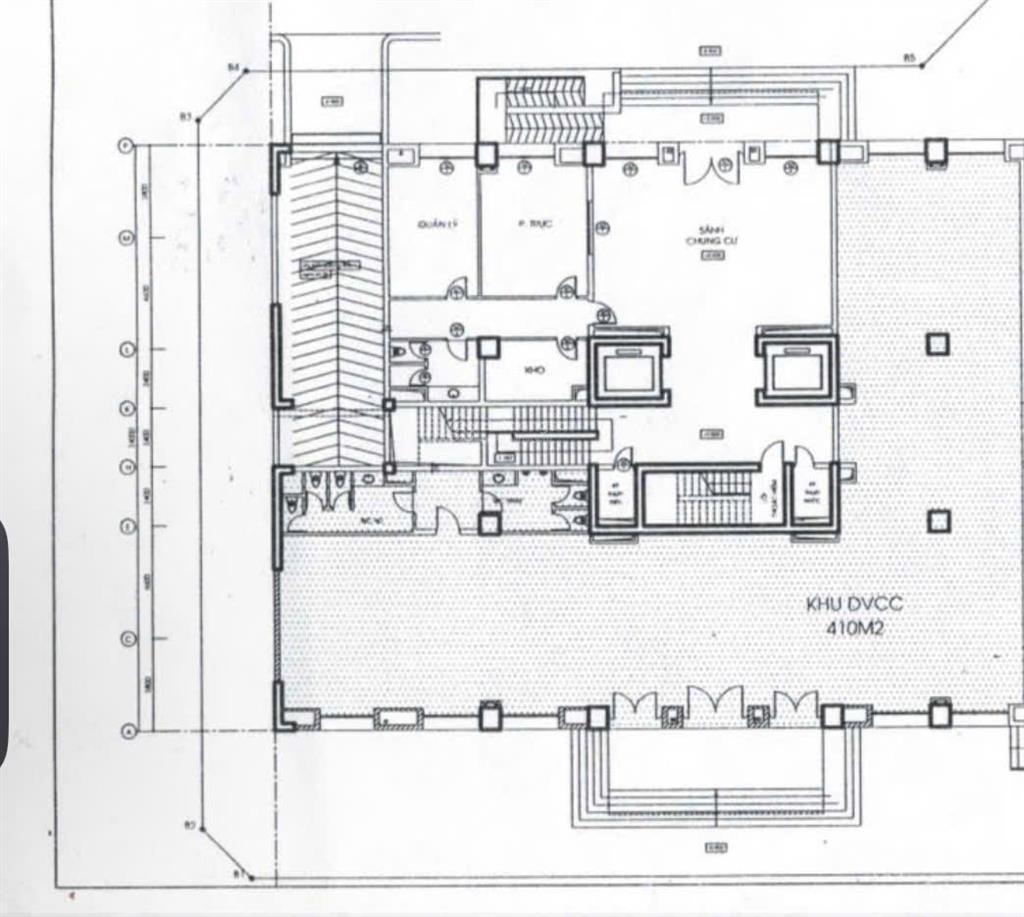 Cho thuê mặt bằng 410m² vuông vức, lý tưởng làm siêu thị, nhà trẻ, trung tâm anh ngữ