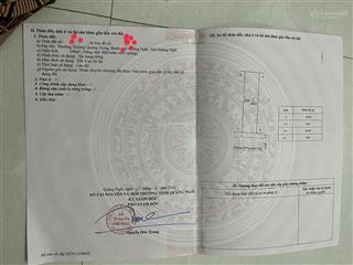 Mặt tiền đường võ nguyễn giáp( gần ngã tư sơn tịnh cũ)