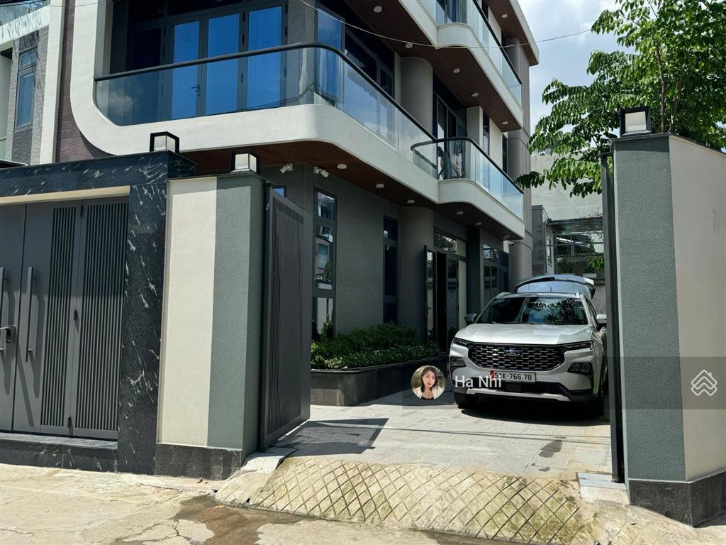 Biệt thự góc 2 mt 3 tầng ven sông 155m2 9.6x16 ngay phà bình quới, ga tàu thuỷ, phạm văn đồng 400m