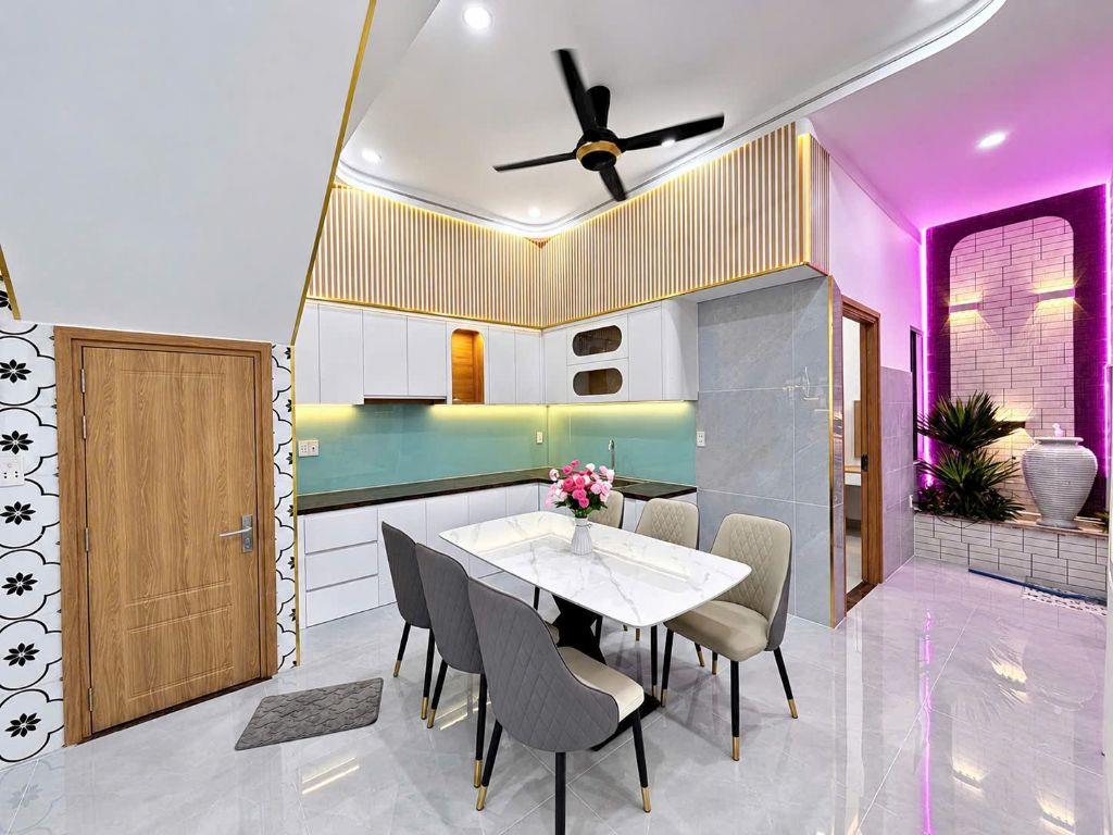 Nhà sr hoàn công sát chợ Hóa An 3.99 tỷ _80m2_ full nội thất,3 phòng ngủ 
