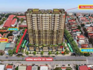 Lô góc hai mặt tiền 1 căn shophouse duy nhất 5t ở mặt đường nguyễn tất thành t50 tích sơn vĩnh yên