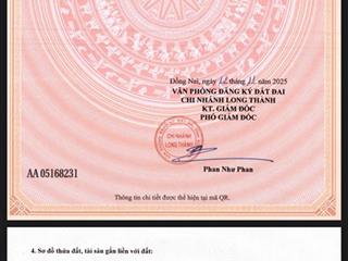 Đất nền full thổ cư vùng động lực kđt sân bay quốc tế long thành 100 m2 giá từ 1,250 tỷ