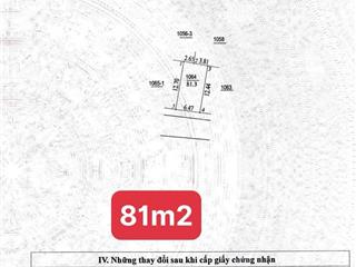 Siểu phẩm dt 81m2, mt 6,4m vị trí trung tâm khu đất 25,2ha, gần công viên, trường mầm non, giá 16x
