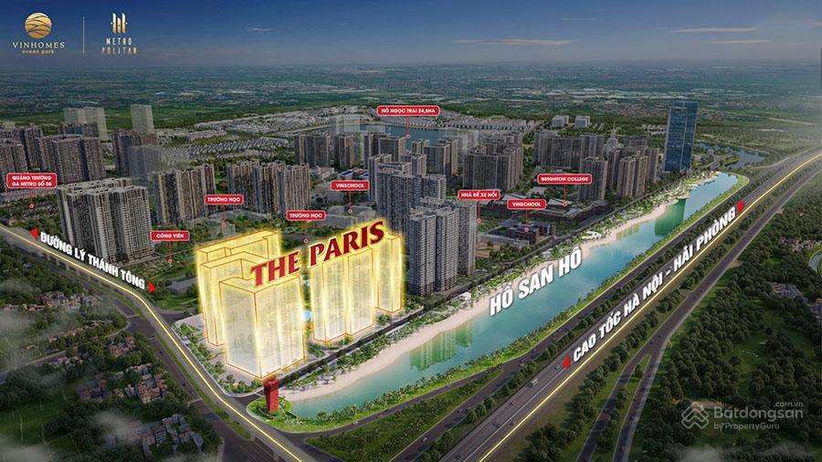 Bán căn góc 2pn tại the paris 3 vinhomes ocean park, 4,7 tỷ, 64m2 bc đông nam