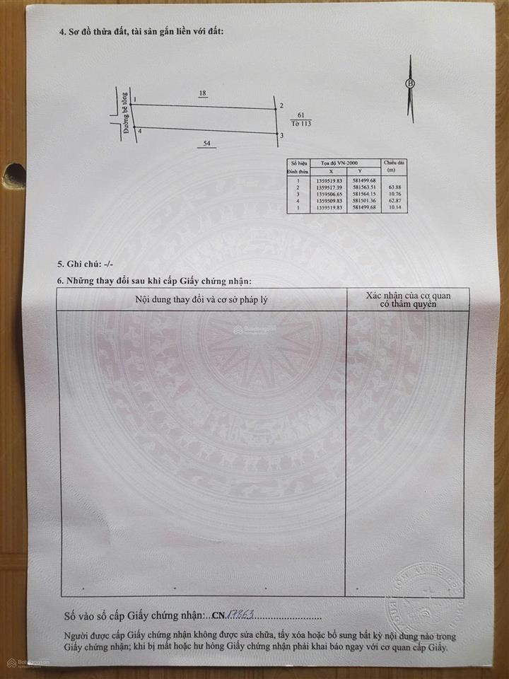 Cần bán lô đất thôn đồng trăn 1, xã diên lâm, dt 653 m2