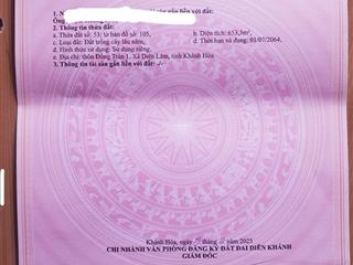 Cần bán lô đất thôn đồng trăn 1, xã diên lâm, dt 653 m2