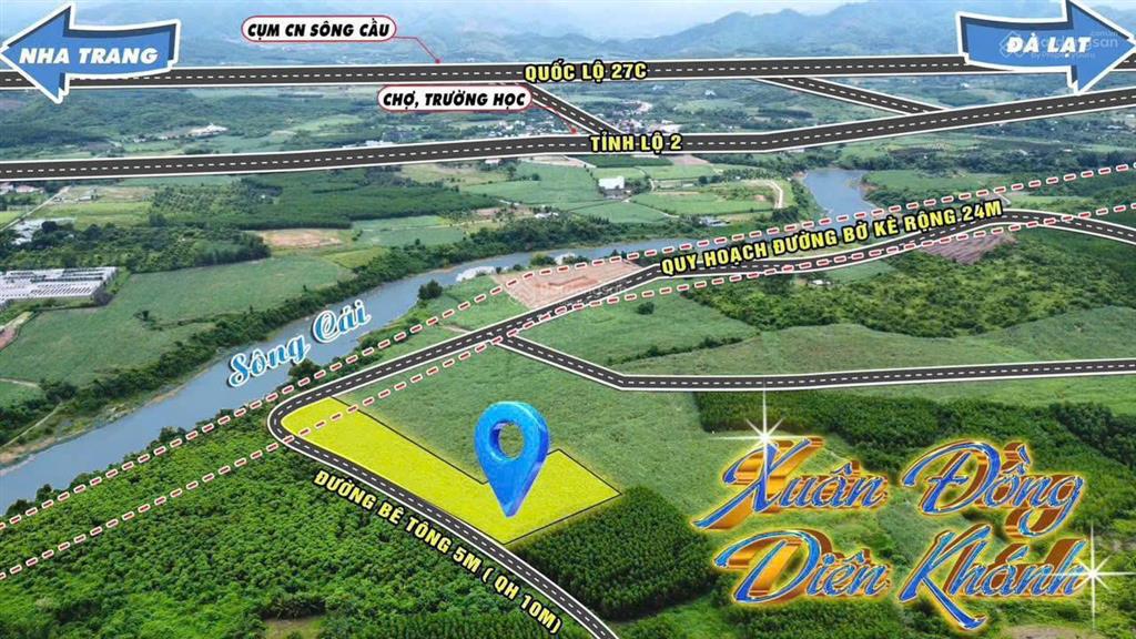 Cần bán lô đất thôn đồng trăn 1, xã diên lâm, dt 726 m2
