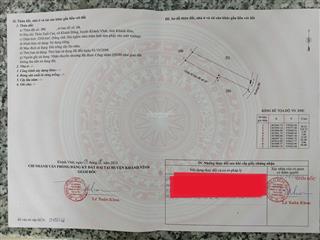 Bán đất tại thôn suối cau , xã khánh đông, khánh vĩnh
