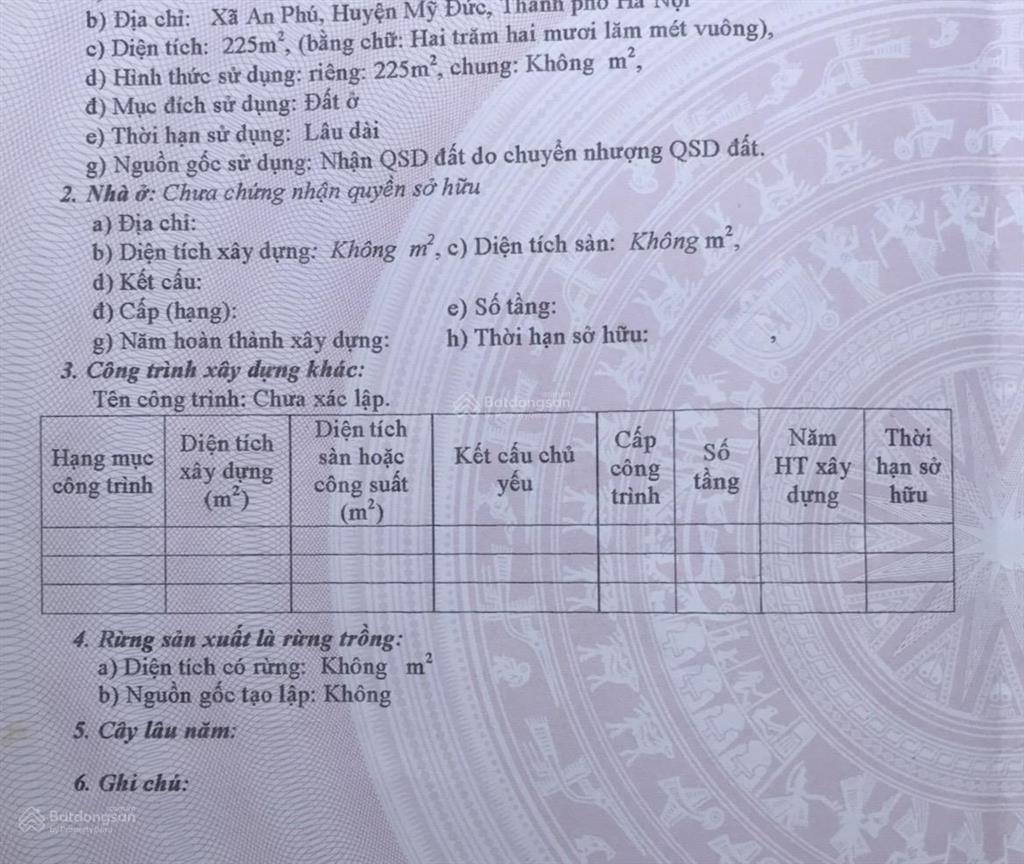 Bán lô đất khu tái định cư an phú mỹ đức