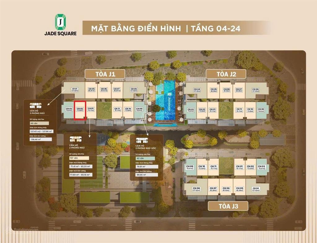 Cần bán gấp căn hộ chung cư 2pn 72m2 tây hồ tây, phạm văn đồng, giá tốt 7.3 tỷ jade square