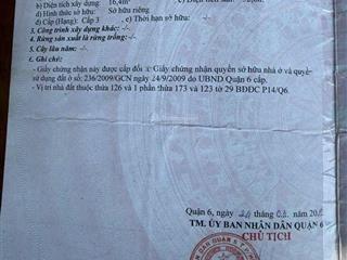 1,68 tỷ cơ hội vàng sở hữu nhà 2 tầng ,tân hoà đông p 14,q 6.tiện ích xung quanh ko thiếu gì.