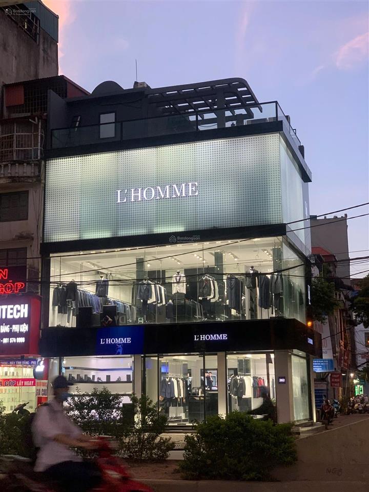 Nhà mặt phố lạc lòng quân, view hồ, lô góc sàn 500m2, 4 tầng, mt 60m, thông sàn, mọi mô hình kd