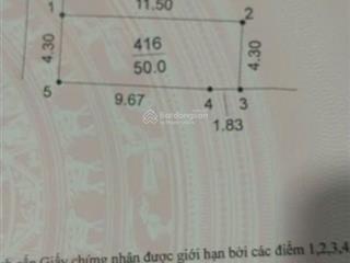 Chính chủ bán đất thổ cư 50 m2 đất. ai mua  chính chủ. giấy tờ đầy đủ. sổ hồng