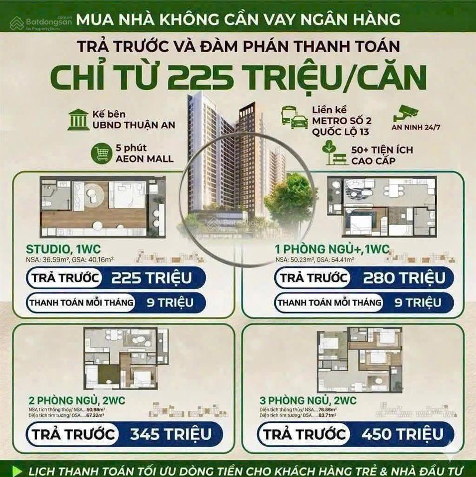 Căn hộ the emerald garden view tt chỉ 9 triệu/ tháng. căn hộ 2pn 65m2 chỉ 2.3 tỷ