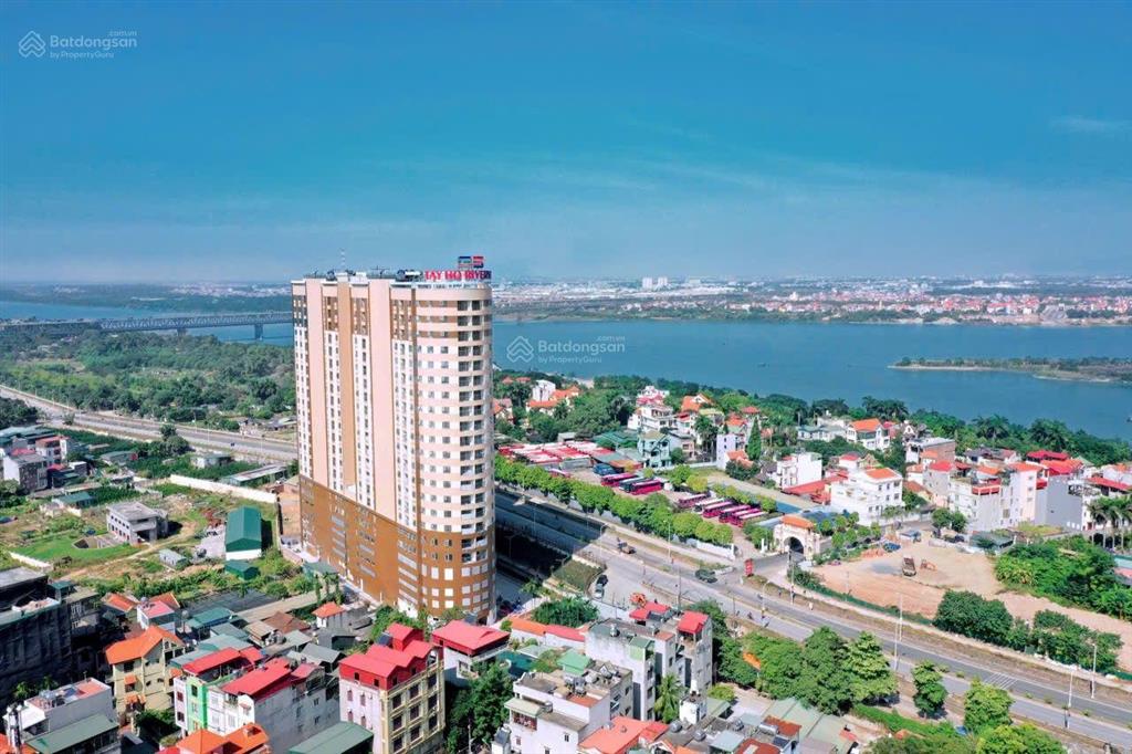 Bán căn hộ view trực diện sông hồng toà tây hồ riverview phú thượng, 72.9m2, 2pn, 6 tỷ 350