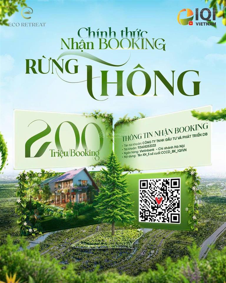 Booking ngay biệt thự rừng thông  phân khu retreat forest! mua trực tiếp nsl ecopa