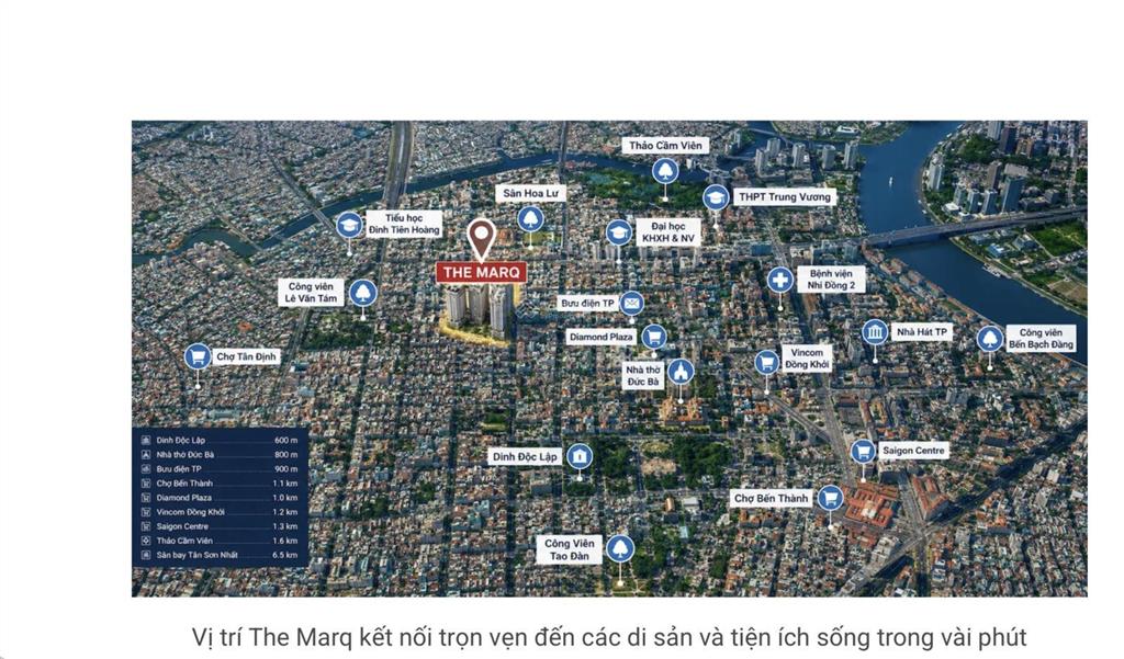 Mua trực tiếp chủ đầu tư! thanh toán chỉ 4,5 tỷ nhận nhà ngay! cơ hội sở hữu the marq quận