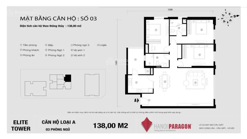 Bán căn hộ 3pn tòa b  hà nội paragon  138m | view đẹp | sẵn ở ngay