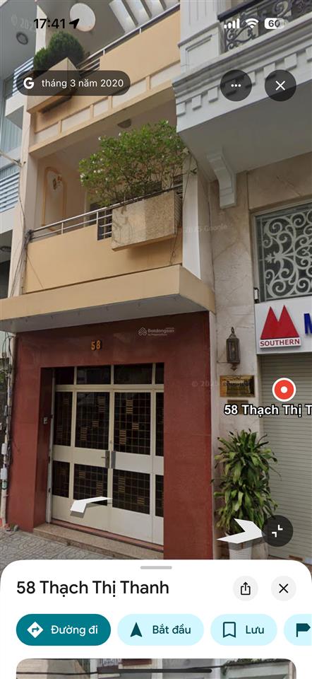 Cho thuê nguyên căn 58 thạch thị thanh, phường tân định, quận 1 (không kèm nội thất)