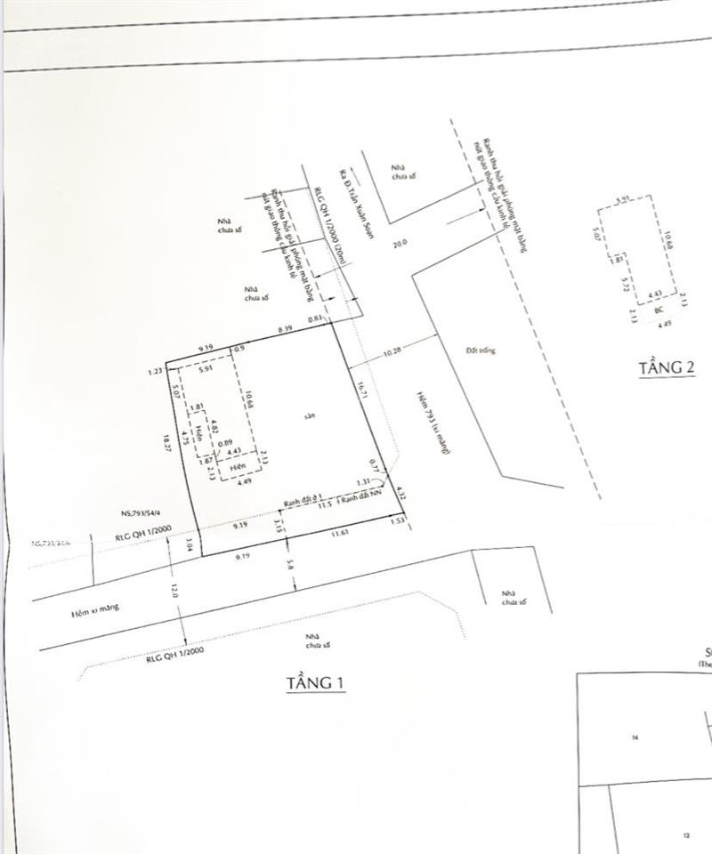 [cam kết thông tin chuẩn] bán lô đất 440m2 góc 2 mặt tiền đường hxh trần xuân soạn