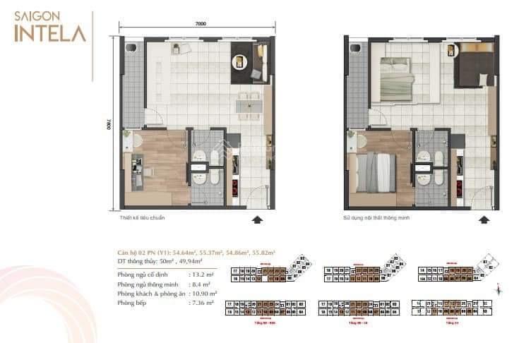 Chính chủ gửi bán căn hộ 55m2 view nhìn công viên, thoáng mát (2pn 2wc). saigon intela