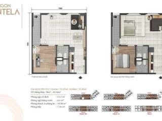 Chính chủ gửi bán căn hộ 55m2 view nhìn công viên, thoáng mát (2pn 2wc). saigon intela