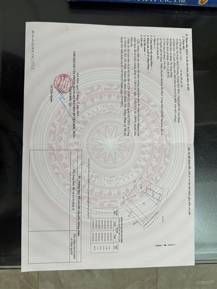 Chính chủ bán đất mt xuân thới thượng 84 ngay phan văn hớn 7.17x19m 133m2 kẹt tiền bán gấp 5.4 tỷ