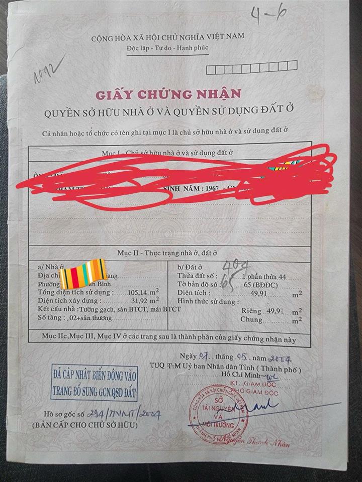 Chính chủ bán nhà mặt tiền huỳnh lan khanh ngang hiếm 7m gần sân bay tân sơn nhất