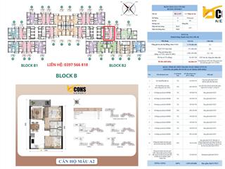 Căn hộ b2.1107 tầng trung đẹp nhất block b