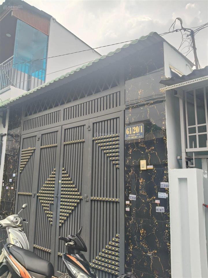 Hxh thông tứ tung  nguyễn thị kiểu, phường tân thới hiệp, quận 12. dt 4x20m giá 5tỷ