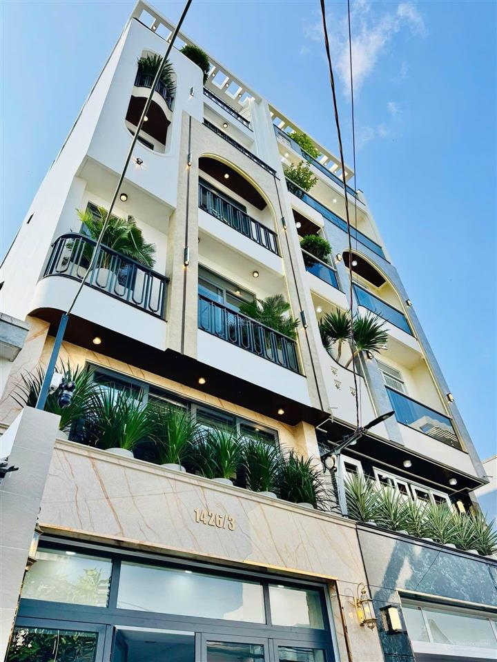 Nhà 6 tầng có thang máy, nội thất siêu hiện đại dt 5,8x18m nở hậu lê đức thọ, gò vấp