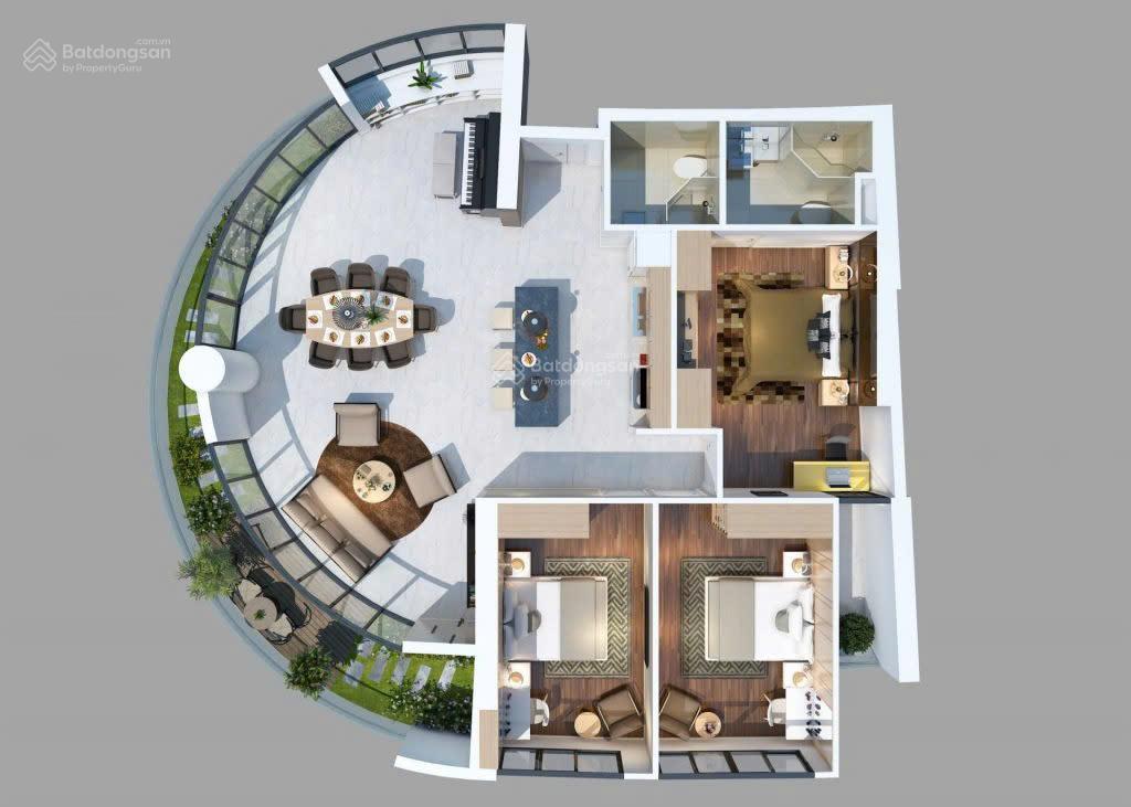 Bán căn hộ 3pn 2wc chung cư gateway vũng tàu tầng cao view trực diện biển thoáng mát