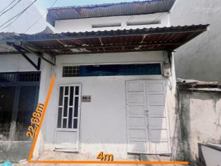 Thanh lý nhà 93m2 (4x23m) thích hợp xây mới  kinh doanh phòng cho thuê