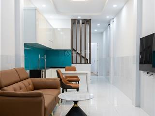Gu thiết kế trắng xanh thêm phần ấm cúng lạc long quân  tân phú 42m2 có 3 phòng ngủ