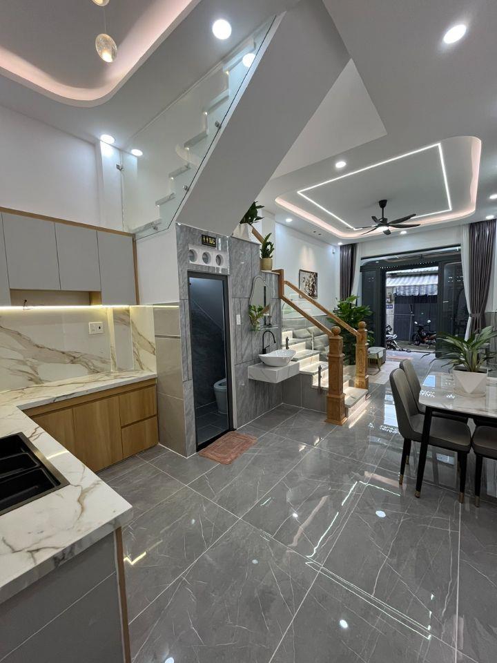 Nhà 2 tần xây mới gần Gò Xoài (4x13) có phòng ngủ dưới trệt hẻm xe hoi nhỉnh 5đ 