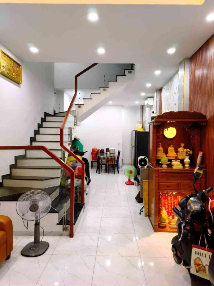 Nhà 4 tần chủ tâm quyết xây kiên cố Bình Tiên (4x12) hem 5 m thông thoáng shr 7d nhỉnh #00227 