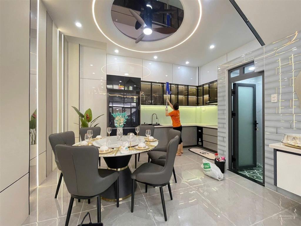 Bán nhà gò vấp  đs 59  hẻm lớn 10m  ngang khủng 5m  nhà 4 tầng nội thất cao cấp  chỉ 8ty450