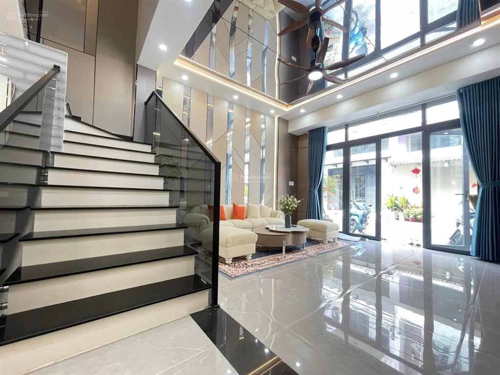 Bán nhà gò vấp  đs 59  hẻm lớn 10m  ngang khủng 5m  nhà 4 tầng nội thất cao cấp  chỉ 8ty450