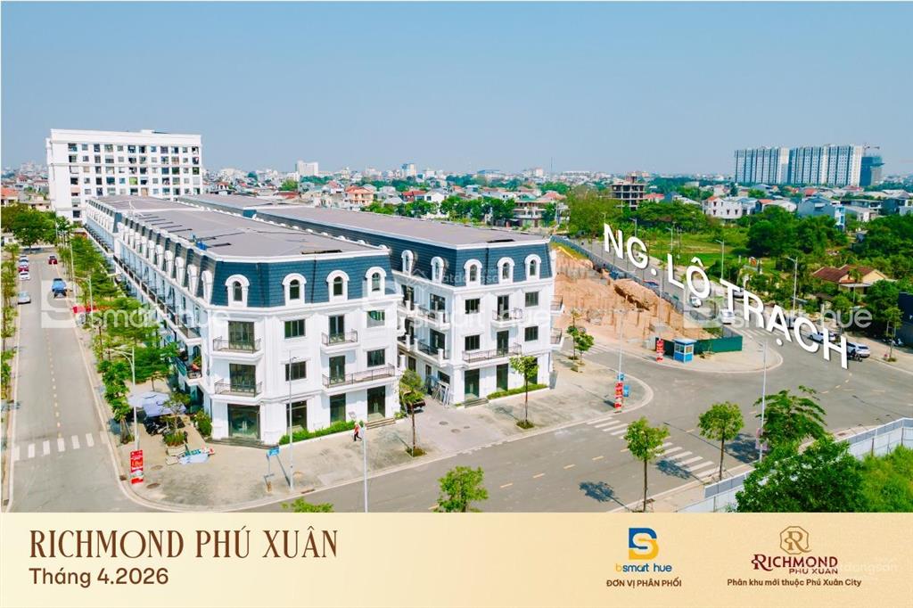 Richmond phú xuân  nhịp xây dựng tăng tốc, thương phố trung tâm thay đổi rõ nét
