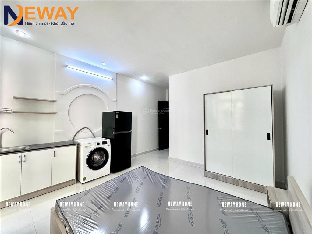 Cho thuê căn hộ dịch vụ full nội thất máy giặt riêng ban cong phù hợp hssv nvvp