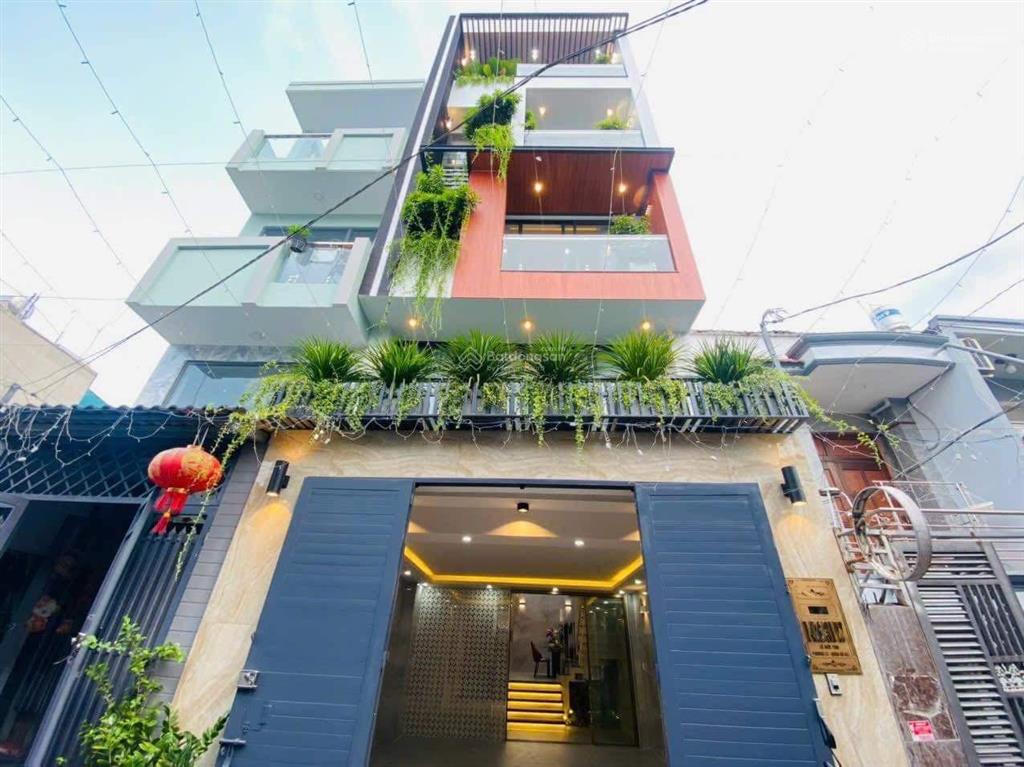Bán nhà phan văn trị, 4 tỷ 1, 57,1m2, p. 14, quận bình thạnh. hxh 5m, 4pn 5wc, gần chợ bà chiểu