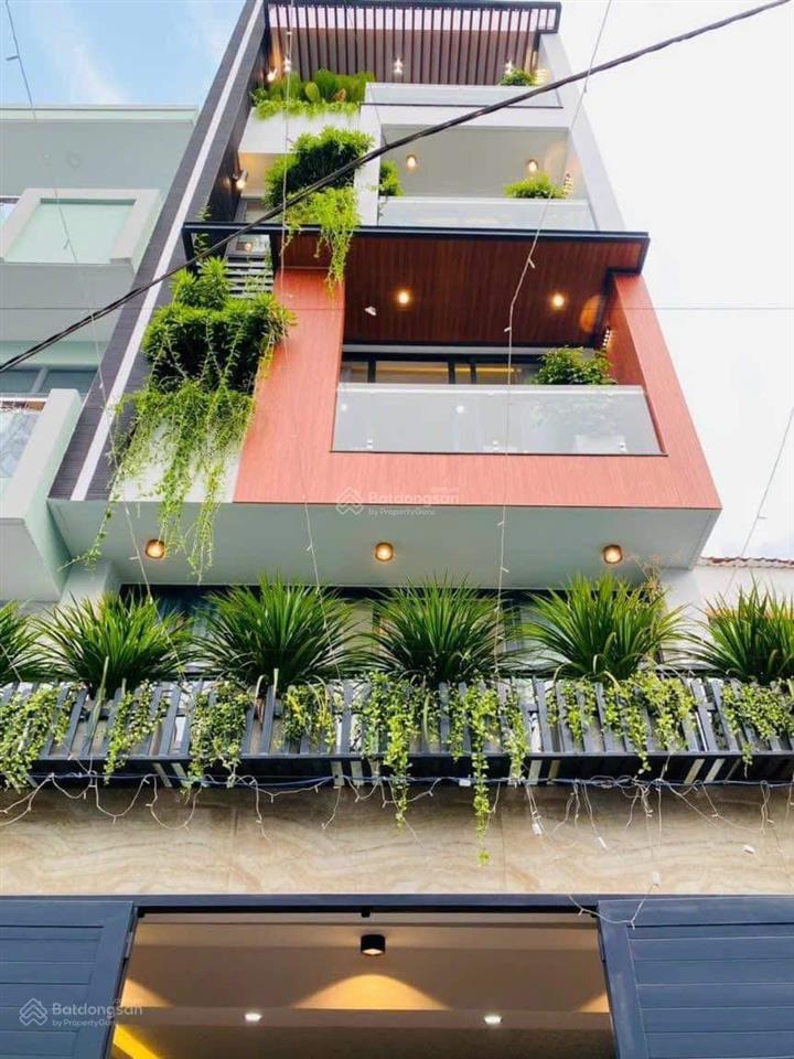 Bán nhà phan văn trị, 4 tỷ 1, 57,1m2, p. 14, quận bình thạnh. hxh 5m, 4pn 5wc, gần chợ bà chiểu