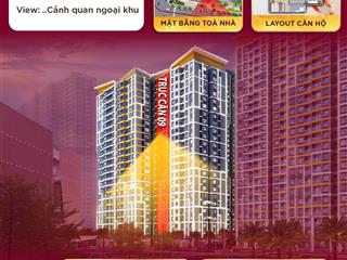 Bán cc vinhomes grand park, 4,29 tỷ, 59m2, 2pn, pk gloryheights, view vincom mega mall, cv 36ha