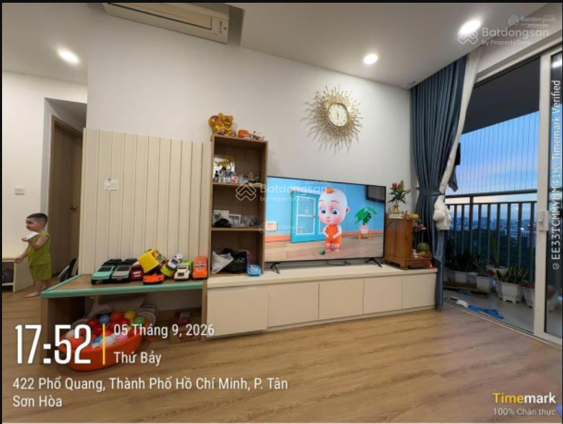 Chỉ 5,64 tỷ cho căn 2pn 68m2 tầng cao + ban công hướng nam mát mẻ  sẵn đầy đủ nội thất