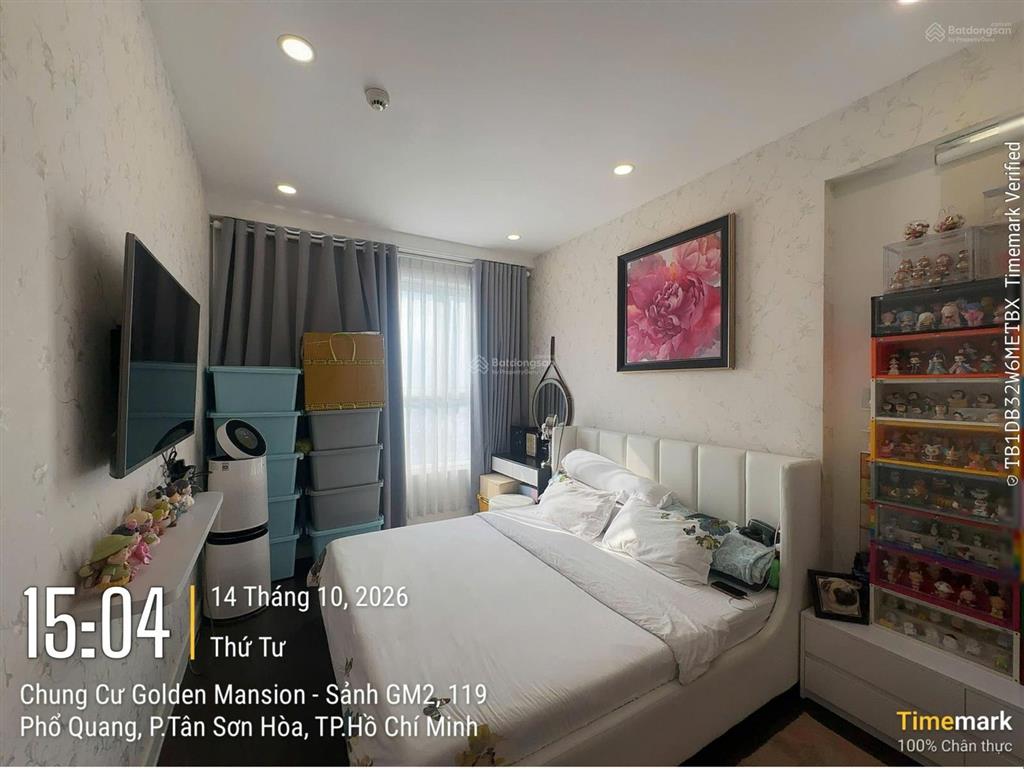 Chỉ 5.65 tỷ cho căn góc 75m2, tầng cao + view sân bay thoáng tại golden mansion. full nt nhà đẹp